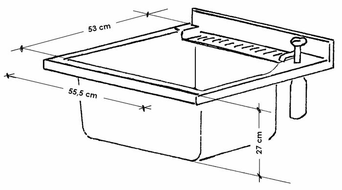 Mobile Lavatoio 60x60x85cm 2 Ante Asse in Termoplastico Montegrappa Marella Bianco con Cesto