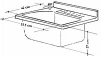 Mobile Lavatoio 60x50x85cm 2 Ante Asse in Legno Montegrappa Marella Bianco con Cesto