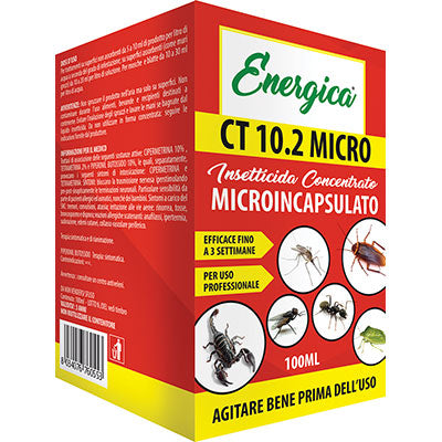 Insetticida concentrato ct 10.2 energica microincapsulato ml 100 (2 pezzi) Energica