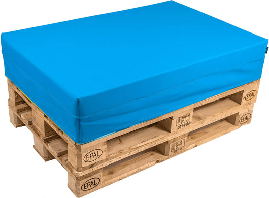 Cuscino per Pallet 120x80cm in Tessuto Pomodone Blu Royal