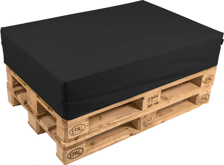 Cuscino per Pallet 120x80cm in Tessuto Pomodone Nero