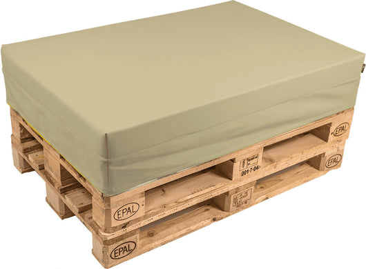 Cuscino per Pallet 120x80cm in Tessuto Pomodone Sabbia