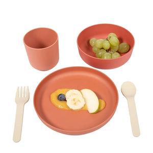 Bo Jungle Set di Stoviglie per Bambini 5 pz CPLA Terracotta 442939