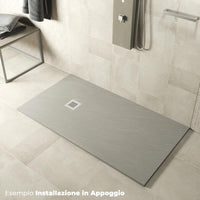 Piatto Doccia in Pietra 90x140 cm Pedrinelli Ardesia Stone Side Grigio