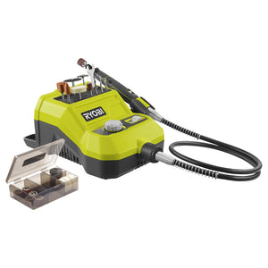 R18Rt-0-Utensile Rotativo 18V Per Levigare, Lucidare, Incidere E Tagliare Con 33 Accessori Inclusi-Senza Batteria-Ryobi