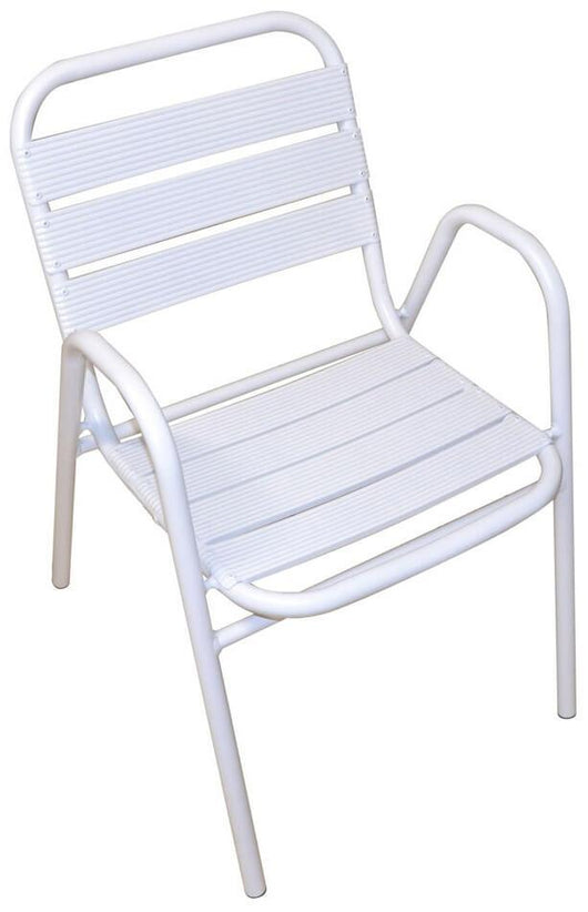 Sedia da Giardino in Alluminio Vorghini Calipso Bianco