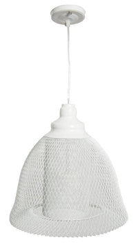 Paralume da Soffitto Net Ø31x33 cm Metallo Bianco