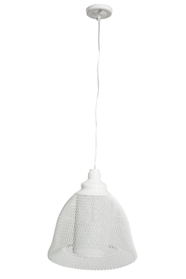 Paralume da Soffitto Net Ø31x33 cm Metallo Bianco