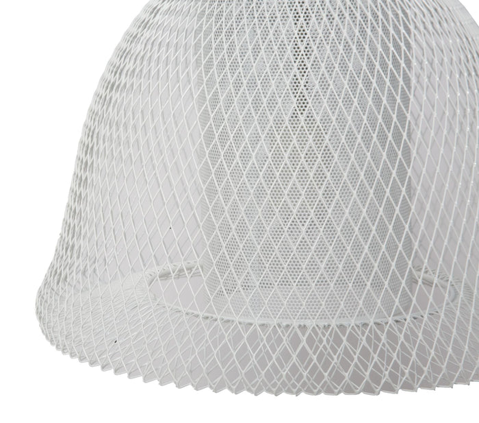 Paralume da Soffitto Net Ø31x33 cm Metallo Bianco