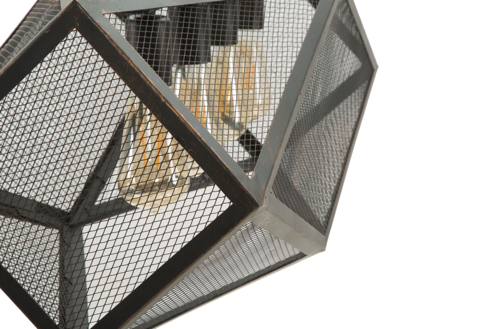 Lampadario Cage 75x27x28 cm in Ferro