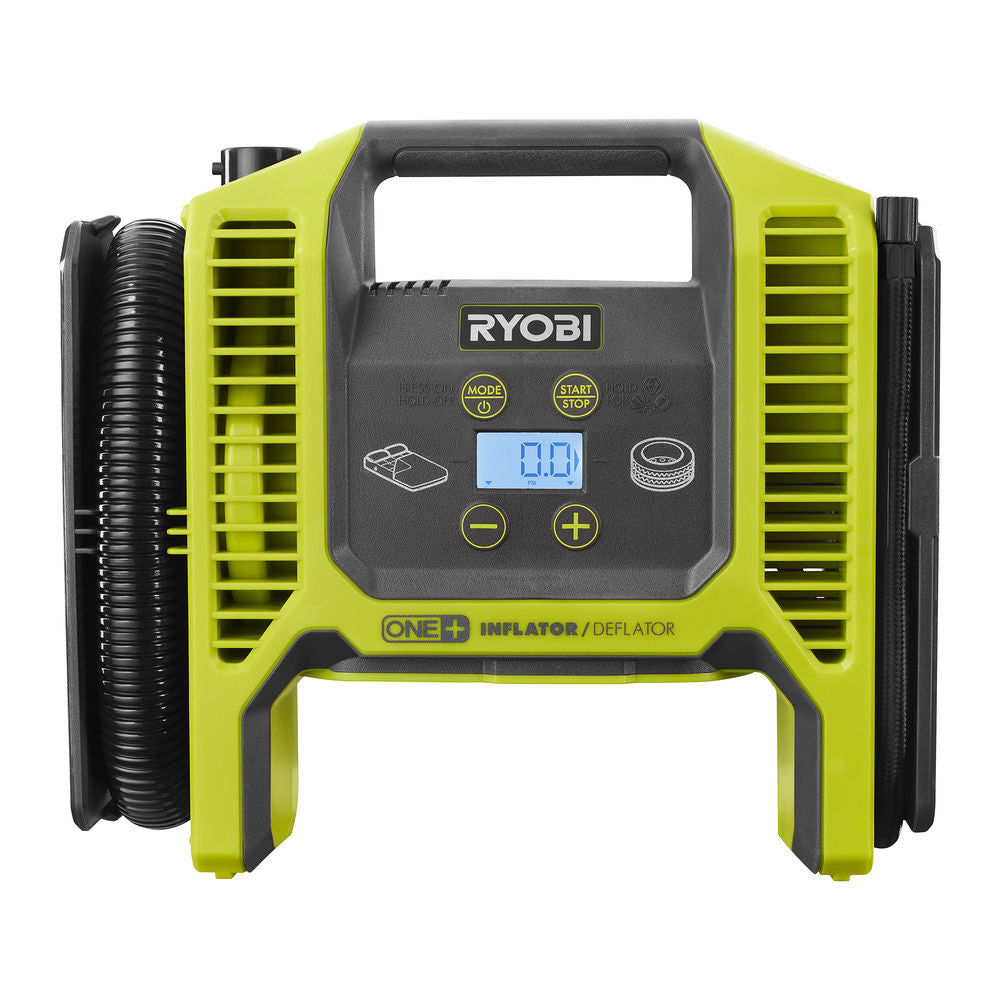 R18Mi-0-Compressore 18V Con Doppia Funzione, Accessori, Schermo Digitale E Modalita' Di Sgonfiaggio-Senza Batteria-Ryobi