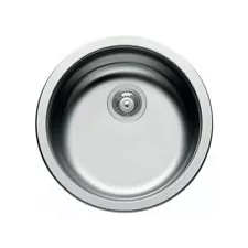 Lavello cucina tondo in acciaio inox satinato 1 vasca serie sky round Elleci