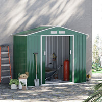 Casetta Box da Giardino in Lamiera 213x127x185 cm