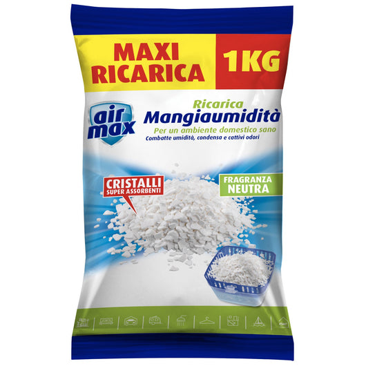 6pz airmax assorbiumiditÃ  sali ricarica 1kg neutri 17121