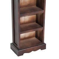 Libreria 5 Ripiani in Legno Marrone 30x17x90 cm