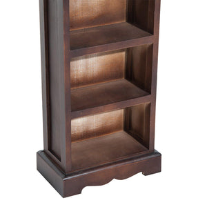 Libreria 5 Ripiani in Legno Marrone 30x17x90 cm