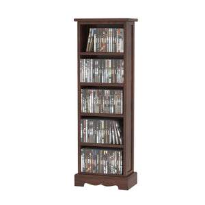 Libreria 5 Ripiani in Legno Marrone 30x17x90 cm