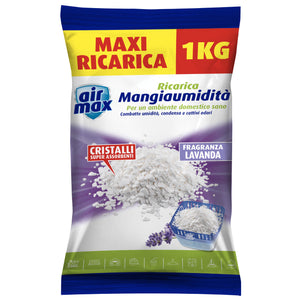 AIRMAX ASSORBIUMID. SALI RICARICA 1KG LAVANDA  PZ 12,0