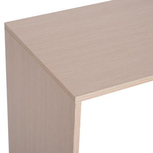 Scrivania da Ufficio Angolare con 2 Ripiani e 2 Cassetti Legno Rovere 117x82x74 cm