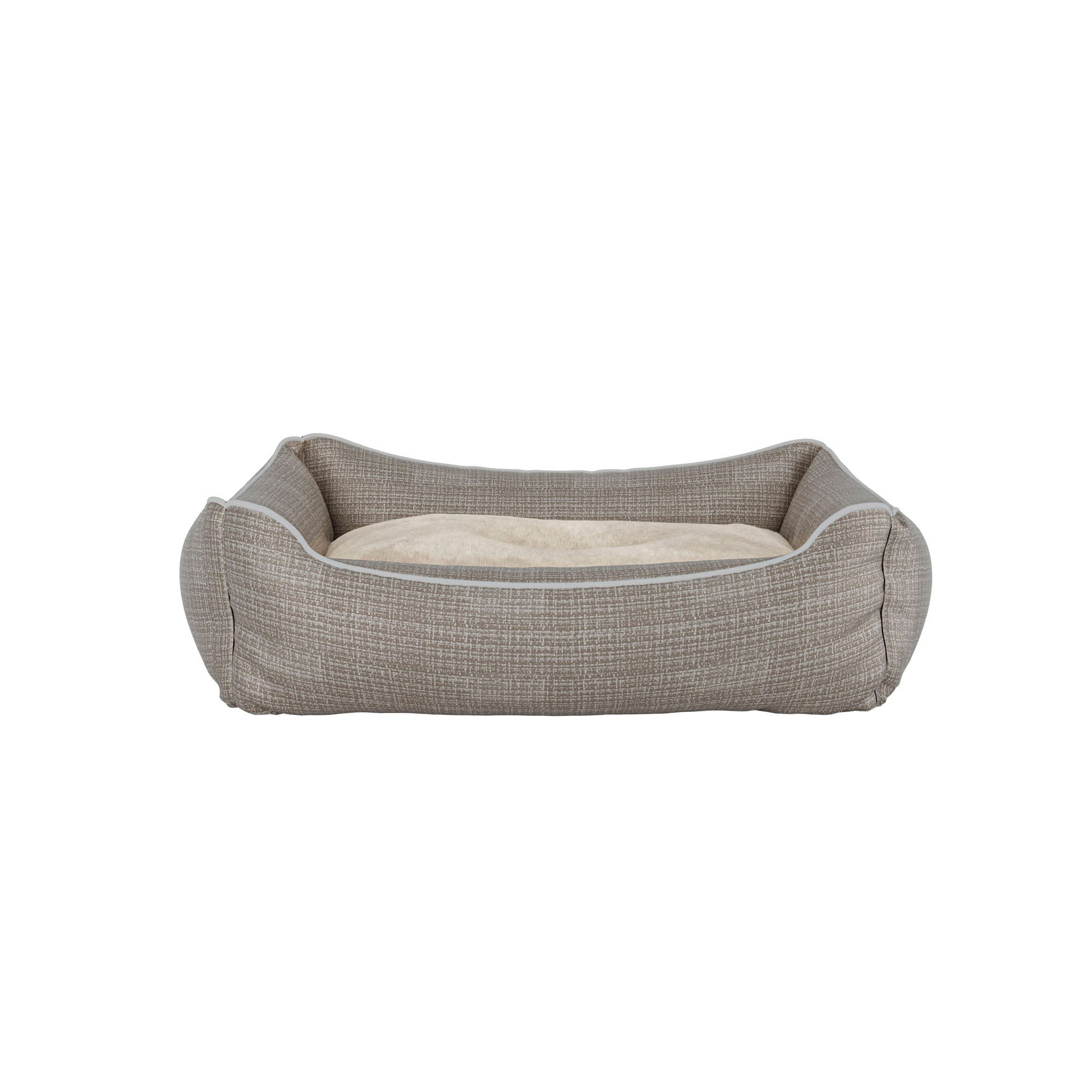 Cuccia con Cuscino Doubleface per Cani e Gatti Dandy Beige