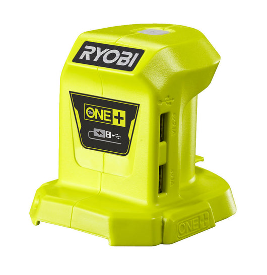 R18Usb-0-Adattatore-Caricatore Portatile 18V Con 2 Porte Usb Per Carica Rapida-Senza Batteria-Ryobi