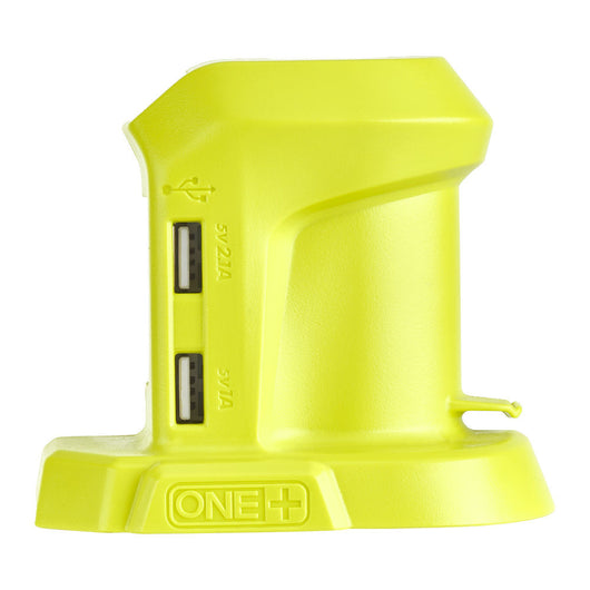 R18Usb-0-Adattatore-Caricatore Portatile 18V Con 2 Porte Usb Per Carica Rapida-Senza Batteria-Ryobi