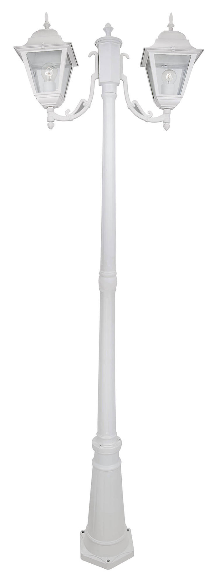 Paletto da Esterno Lampione H200 cm Bauer New York Bianco