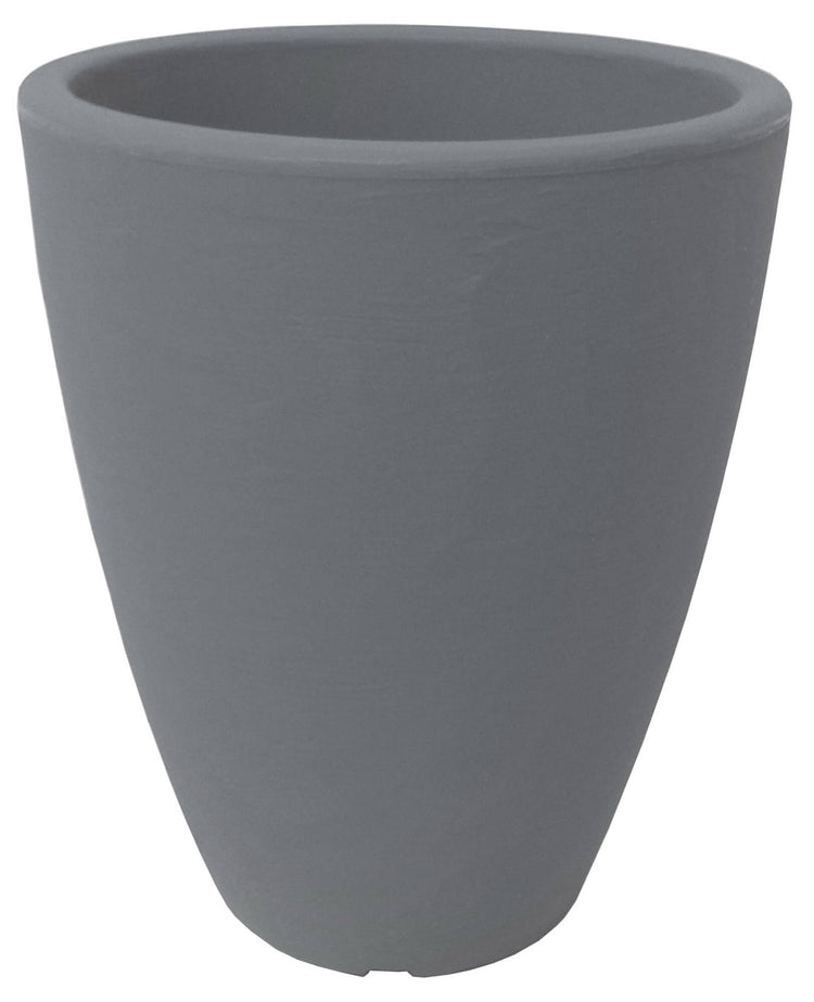 Vaso Tondo Ø30x38 cm in Resina Bauer Adone Pietra