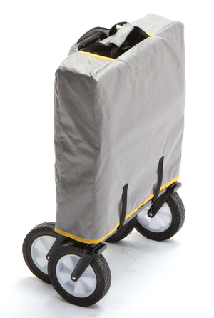 Carrello da Giardinaggio Pieghevole 85x45x53 cm in Acciaio con Manico Estensibile Taddei Graden Grigio