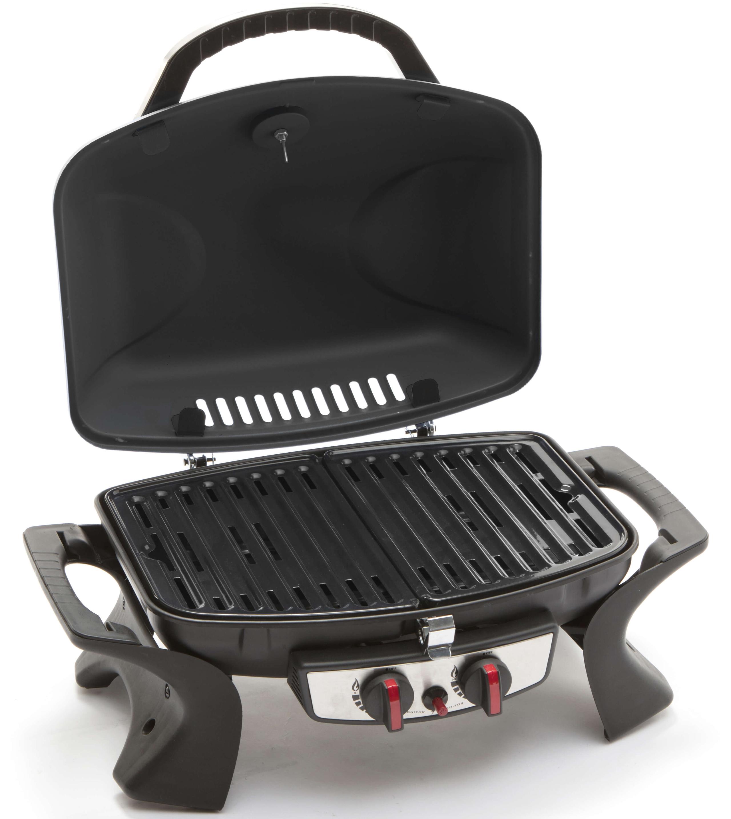 Barbecue a Gas GPL Portatile 2 Fuochi Taddei Easy Nero