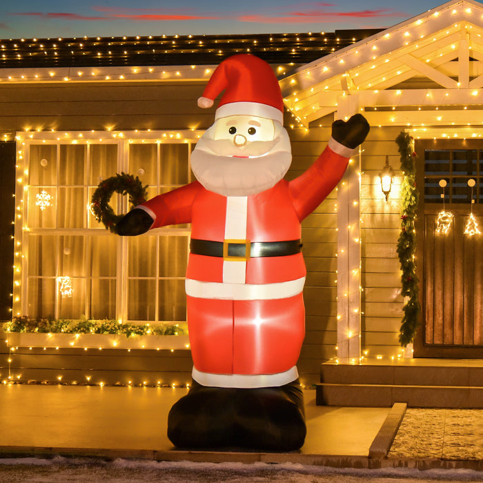 Babbo Natale Gonfiabile Luminoso con Luci LED 240 cm