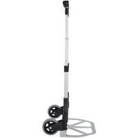 Carrello Portapacchi a Mano Pieghevole in Alluminio Max 70kg