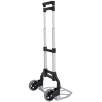 Carrello Portapacchi a Mano Pieghevole in Alluminio Max 70kg