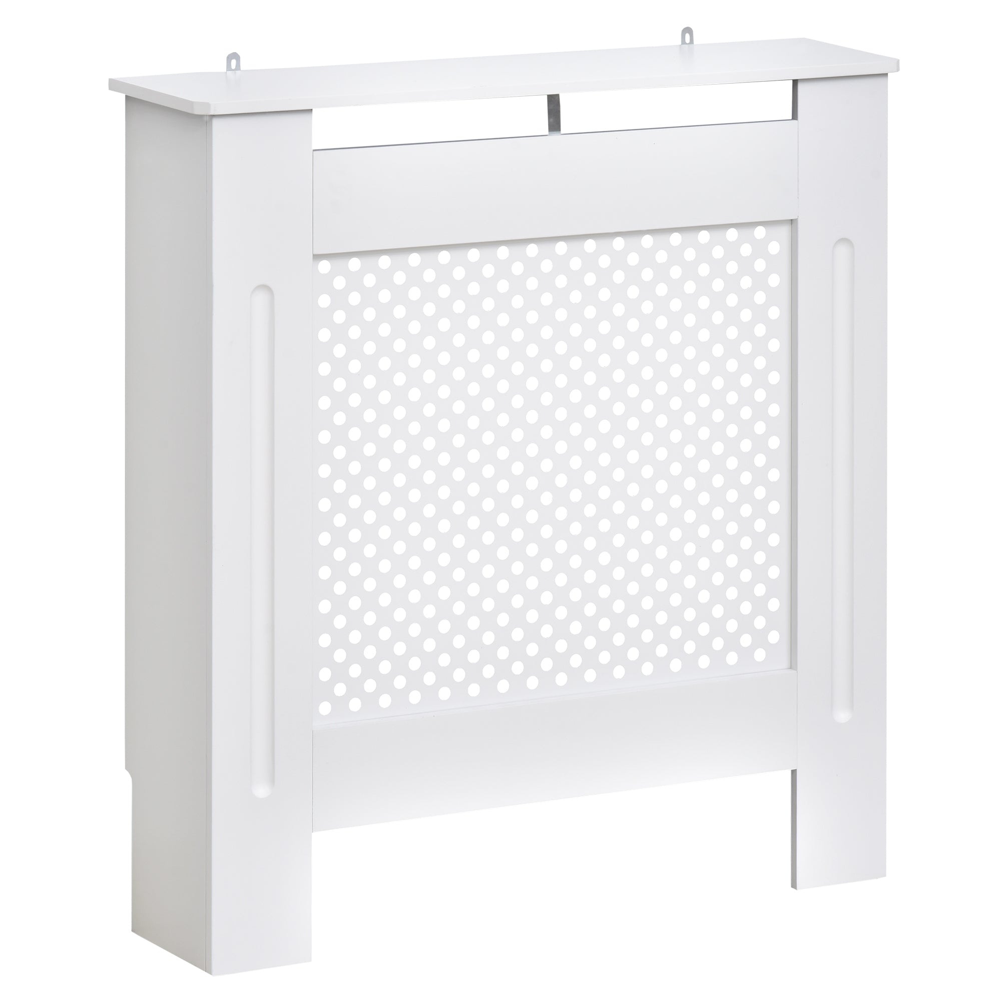 Copritermosifone in Legno a Griglia Bianco 78x82x19 cm