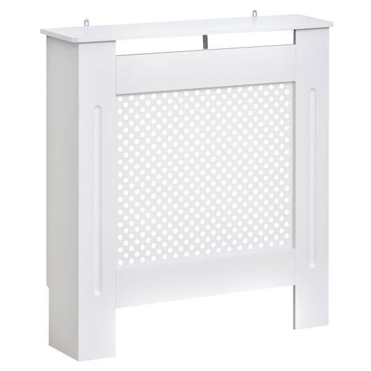 Copritermosifone in Legno a Griglia Bianco 78x82x19 cm