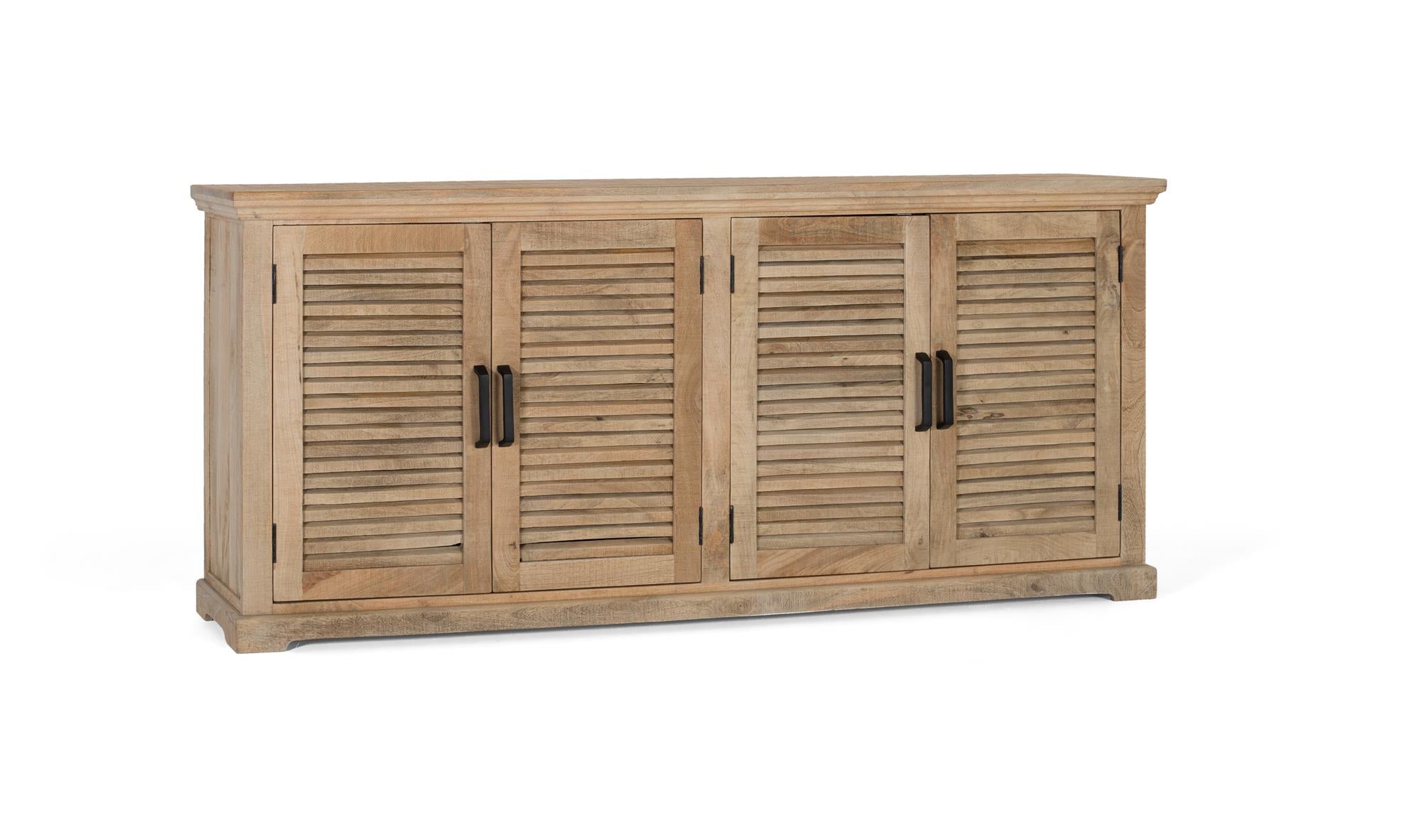 Credenza in legno massello di mango dal fascino naturale