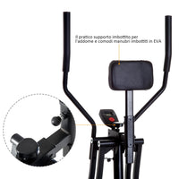 Air Walker Cross Trainer Ellittica con Supporto per Addome