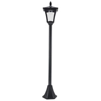 Lampione da Giardino Led a Energia Solare Nero 160 cm