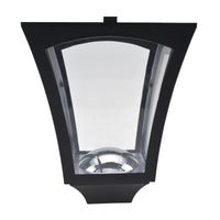 Lampione da Giardino Led a Energia Solare Nero 160 cm