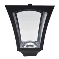 Lampione da Giardino Led a Energia Solare Nero 182.5 cm