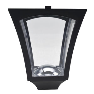 Lampione da Giardino Led a Energia Solare Nero 182.5 cm