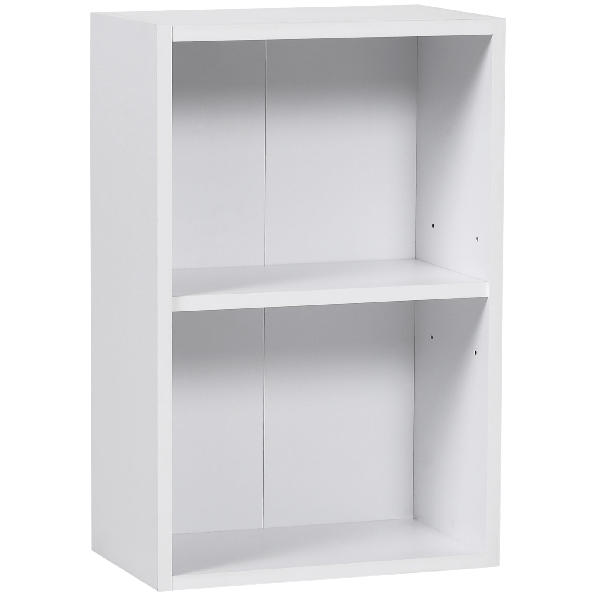 Mobiletto Libreria con Ripiano in Legno Bianco 40x24x61 cm