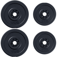 Set di 4 dischi pesi per bilanciere totale 30KG - 2x5kg e 2x10kg