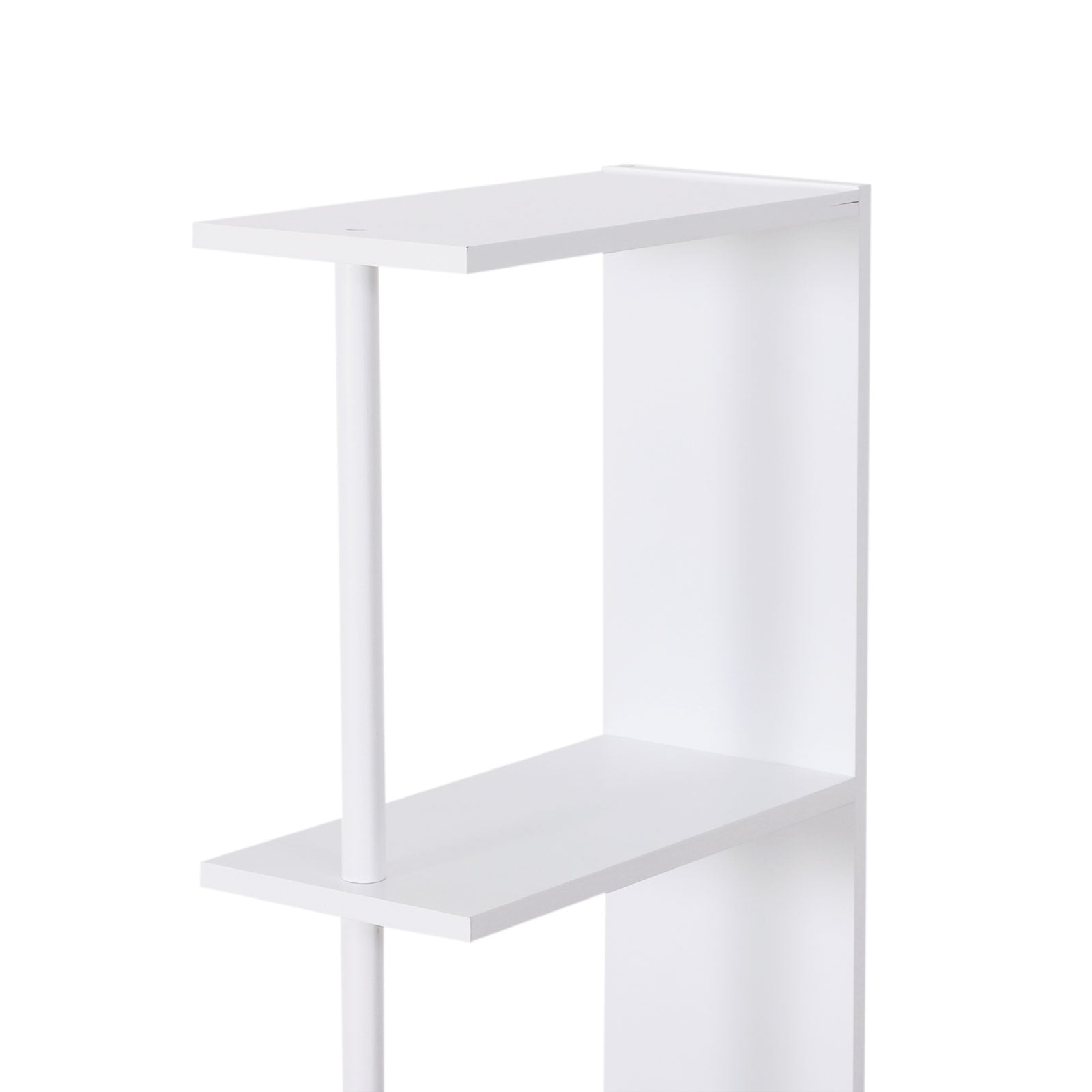 Mobiletto a Colonna da Bagno Salvaspazio in Legno Bianco 15x33x136 cm