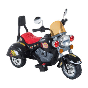 Moto Elettrica per Bambini 6V Chopper Nera