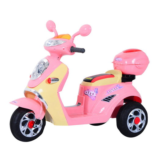 Moto Elettrica per Bambini 6V Motorino Rosa