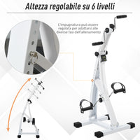 Bi Ciclo Cyclette Pedaliera Gambe e Braccia Manuale