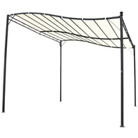 Pergola da Giardino 2.97x2.97m in Metallo Crema