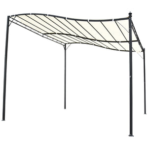 Pergola da Giardino 2.97x2.97m in Metallo Crema