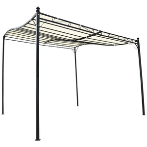 Pergola da Giardino 2.97x2.97m in Metallo Crema